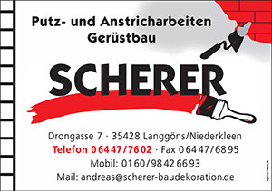 Putz- und Anstricharbeiten Gerstbau Scherer